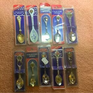 Souvenir Collectors Spoon Set - 29 spoons